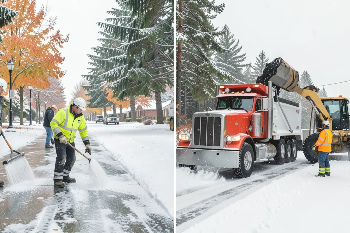Steep Driveway Snow Removal in Mukilteo, Snohomish County, WA - We assess the grade, surface, and runout at the base