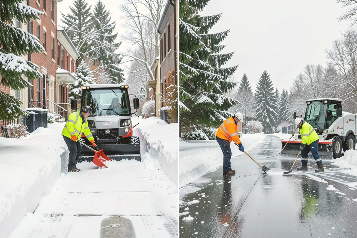 Steep Driveway Snow Removal in Newcastle, King County, WA - We assess the grade, surface, and runout at the base