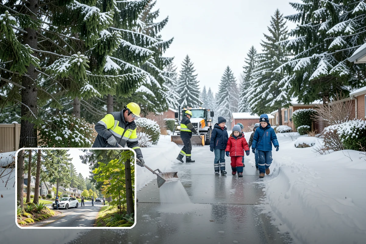 Steep Driveway Snow Removal in Normandy Park, King County, WA - Handles grade safely with the right equipment and approach
