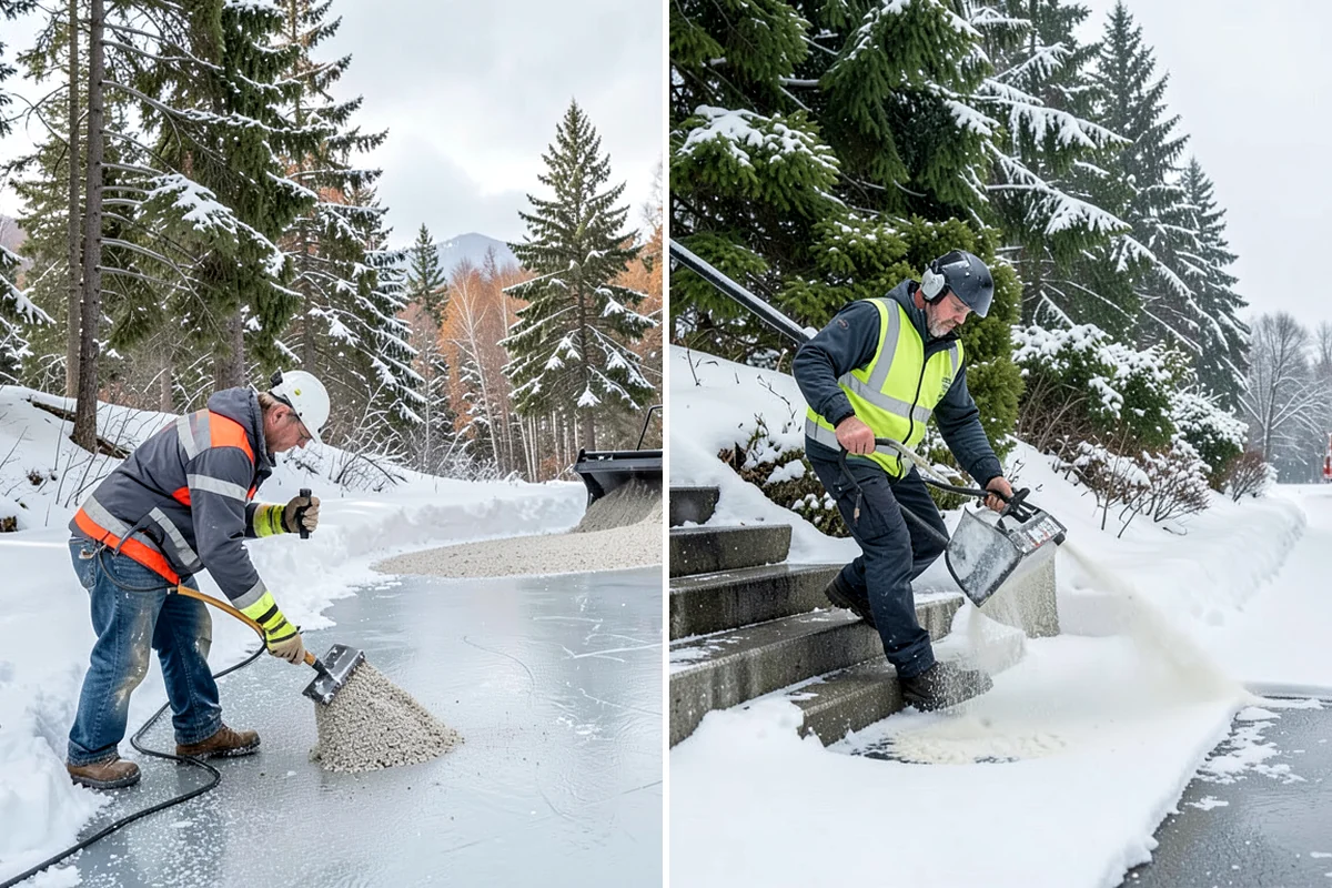Steep Driveway Snow Removal in Normandy Park, King County, WA - We assess the grade, surface, and runout at the base