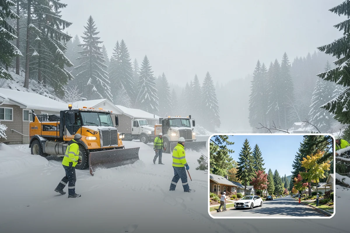 Steep Driveway Snow Removal in Orting, Pierce County, WA - Handles grade safely with the right equipment and approach