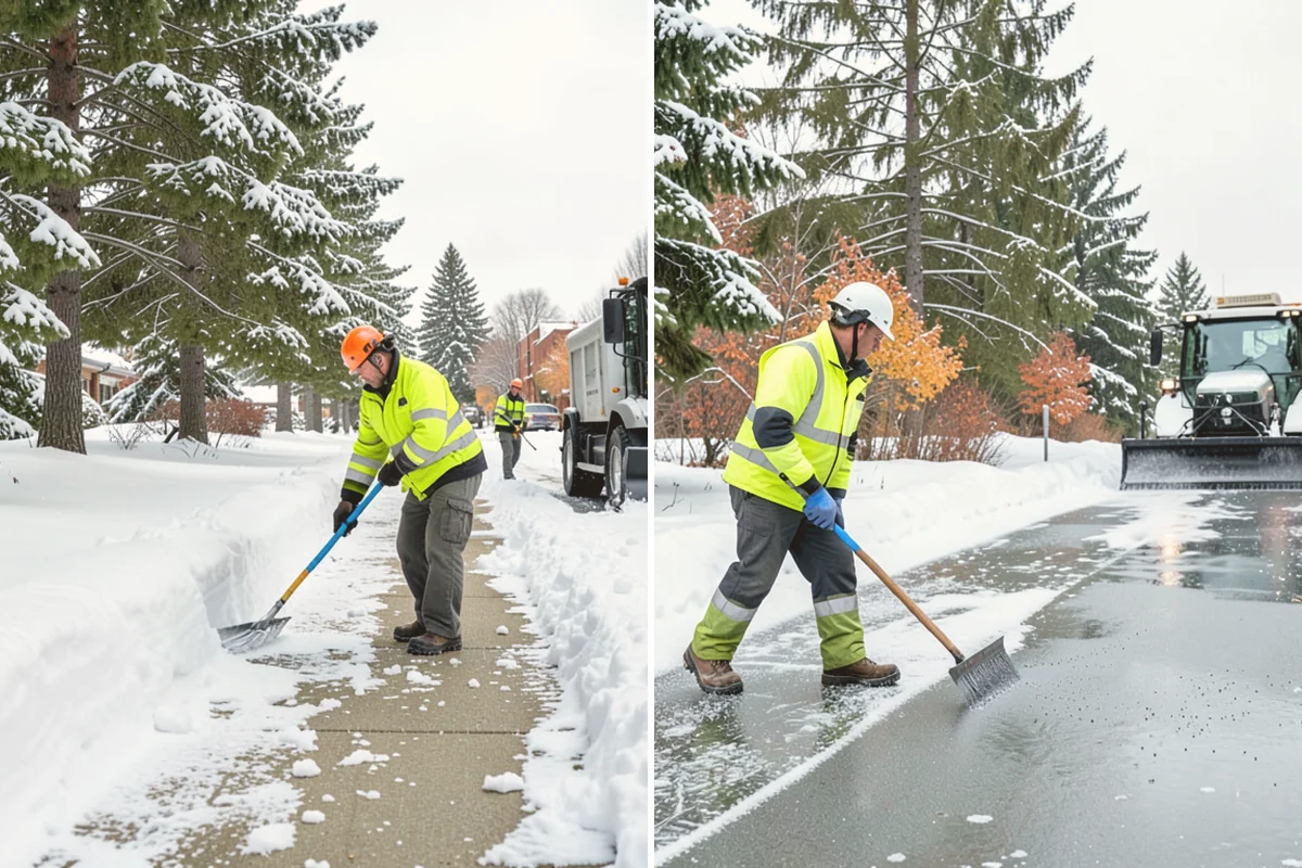 Steep Driveway Snow Removal in Orting, Pierce County, WA - We assess the grade, surface, and runout at the base