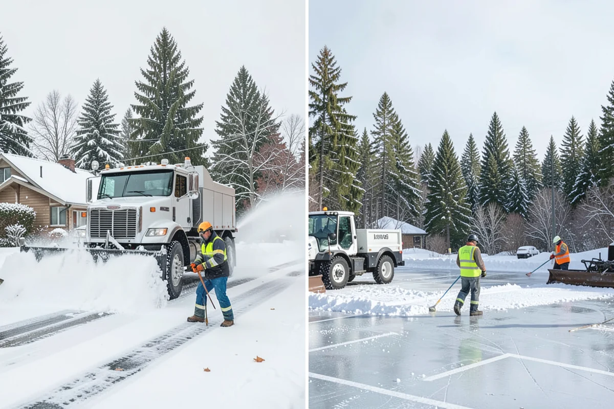 Steep Driveway Snow Removal in Redmond, King County, WA - We assess the grade, surface, and runout at the base