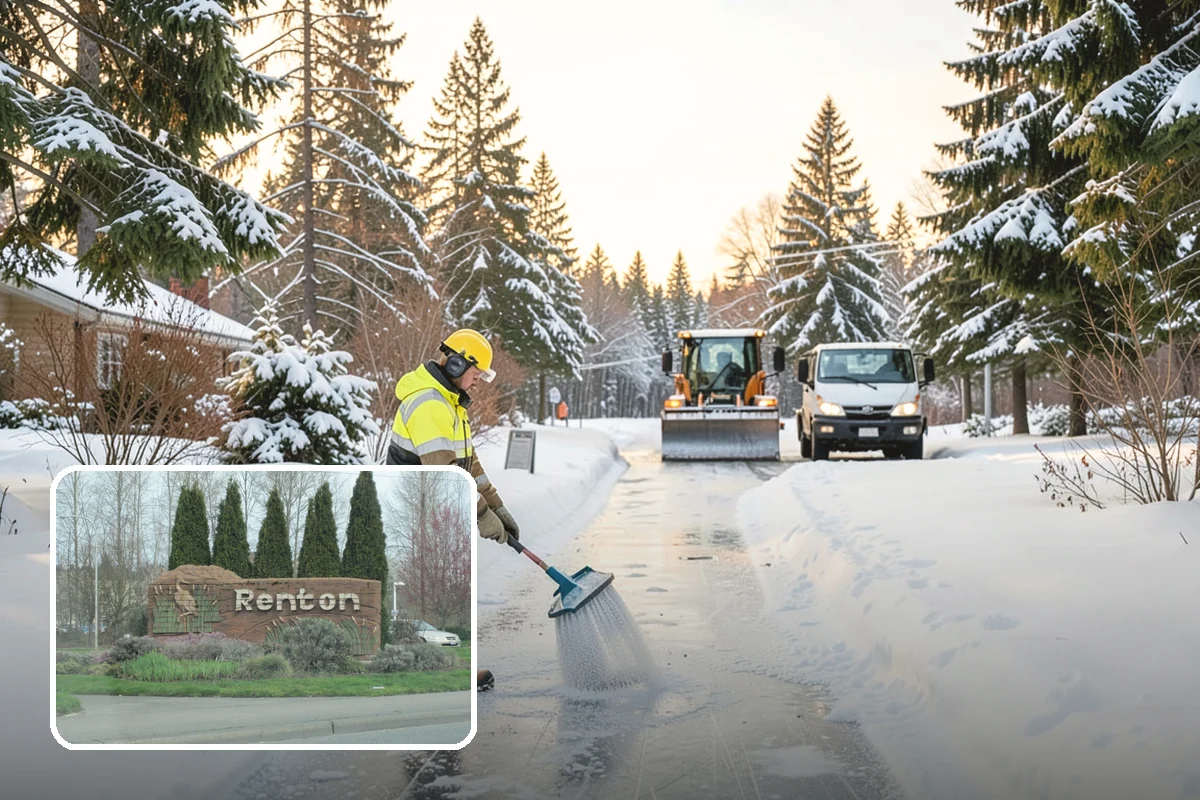 Steep Driveway Snow Removal in Renton, King County, WA - Handles grade safely with the right equipment and approach