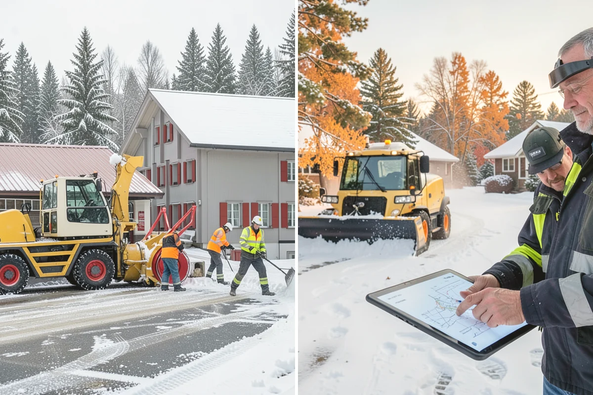Steep Driveway Snow Removal in Ruston, Pierce County, WA - We assess the grade, surface, and runout at the base