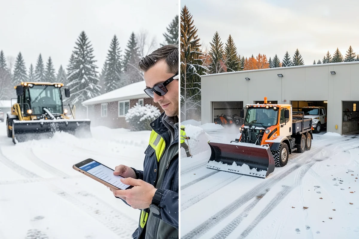 Steep Driveway Snow Removal in SeaTac, King County, WA - We assess the grade, surface, and runout at the base
