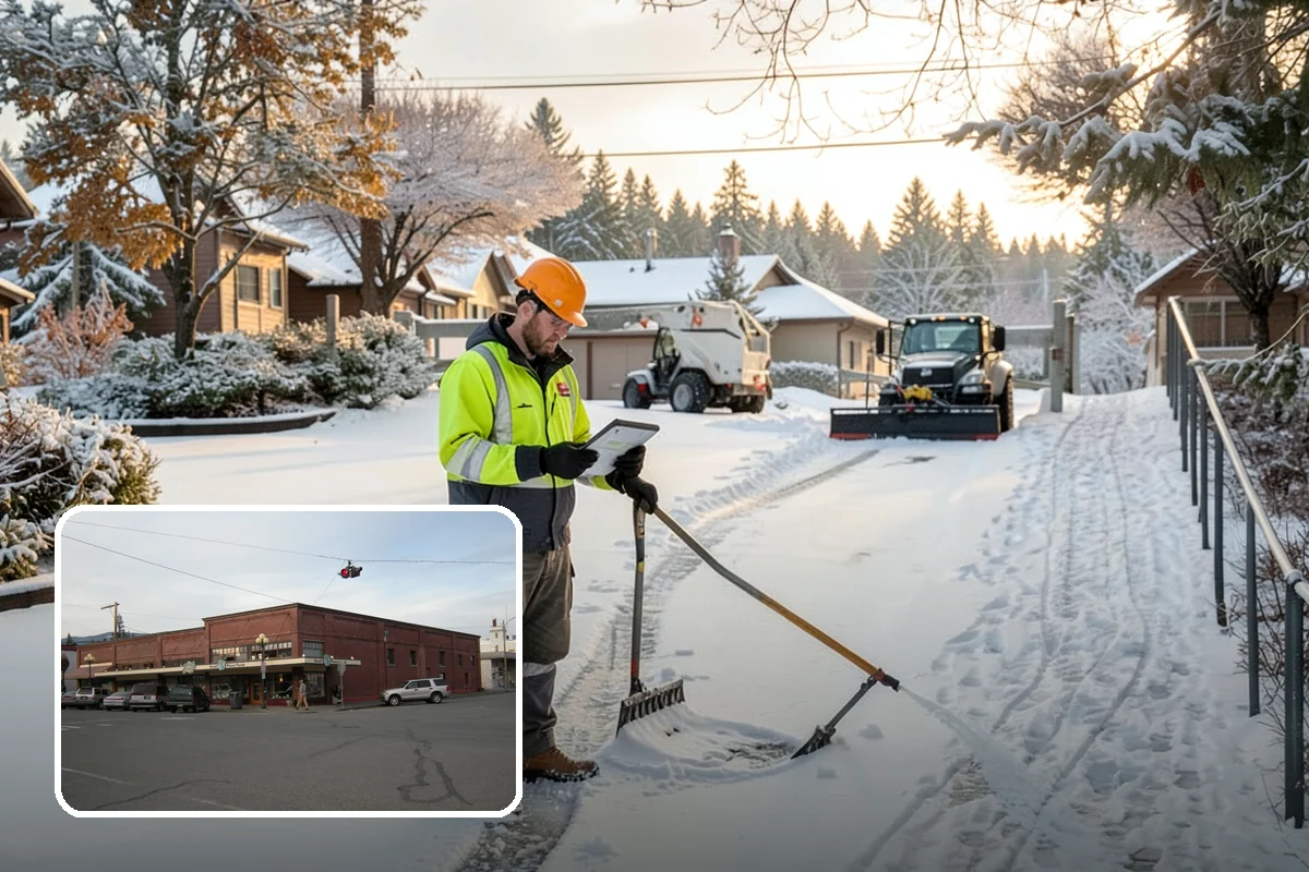 Steep Driveway Snow Removal in Sedro-Woolley, Skagit County, WA - Handles grade safely with the right equipment and approach