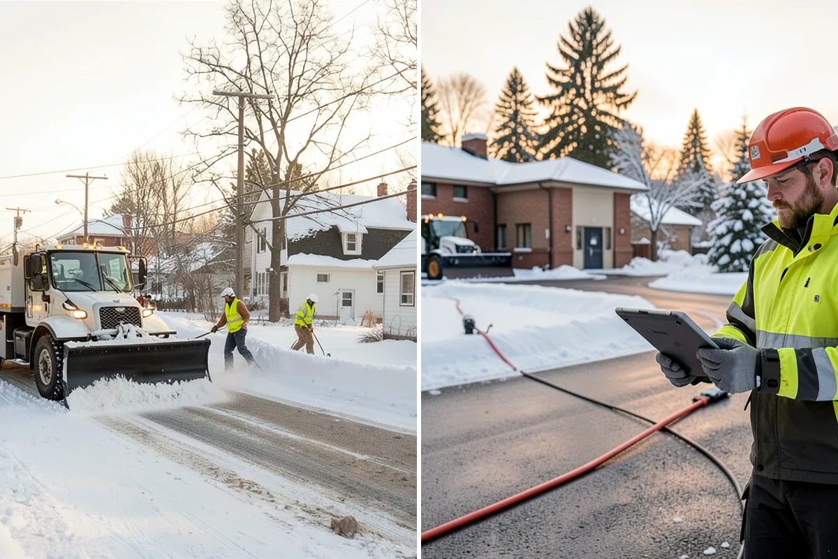 Steep Driveway Snow Removal in Sedro-Woolley, Skagit County, WA - We assess the grade, surface, and runout at the base