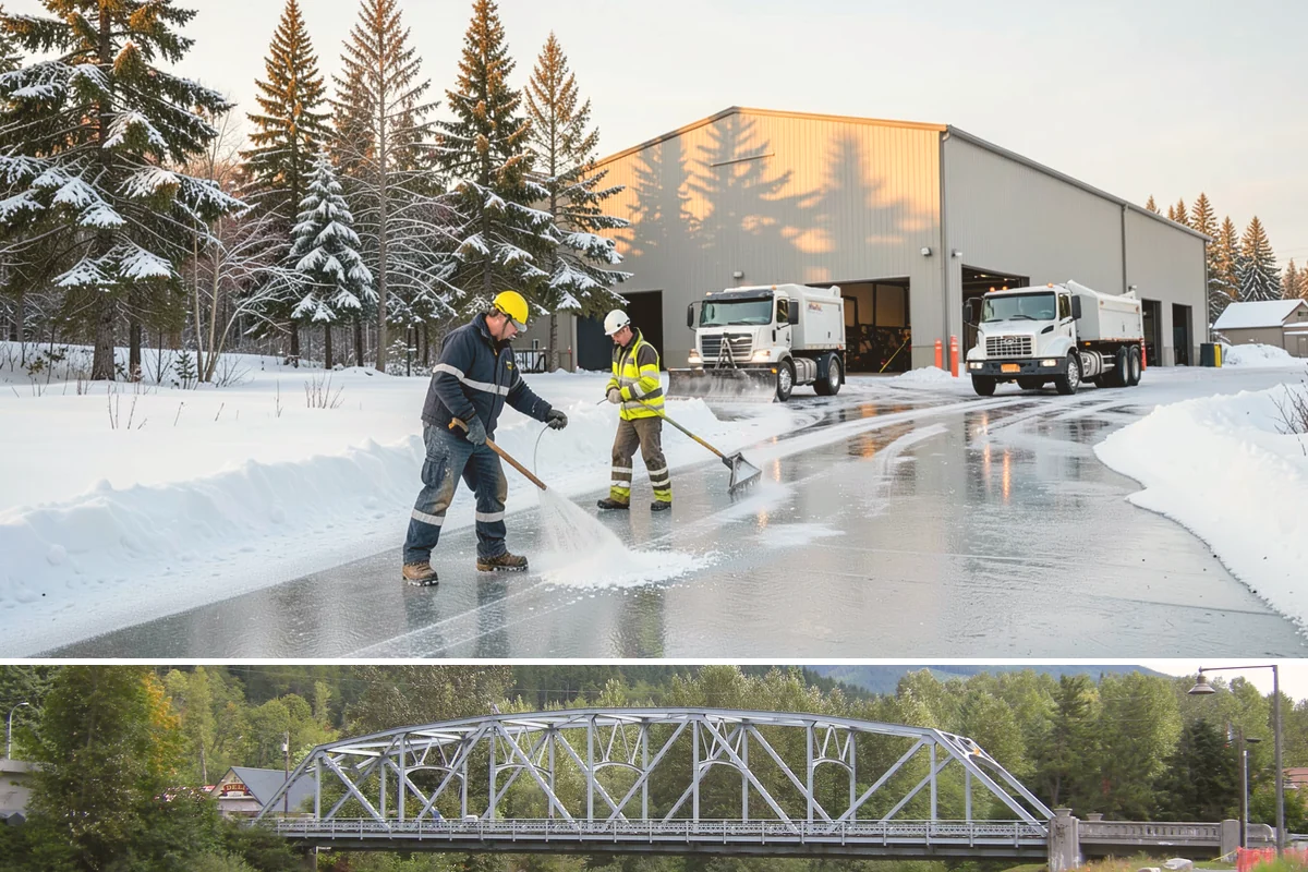 Steep Driveway Snow Removal in Skykomish, King County, WA - Steep drives need clearing and traction treatment with every snowfall and especially during the refreeze that follows each thaw.