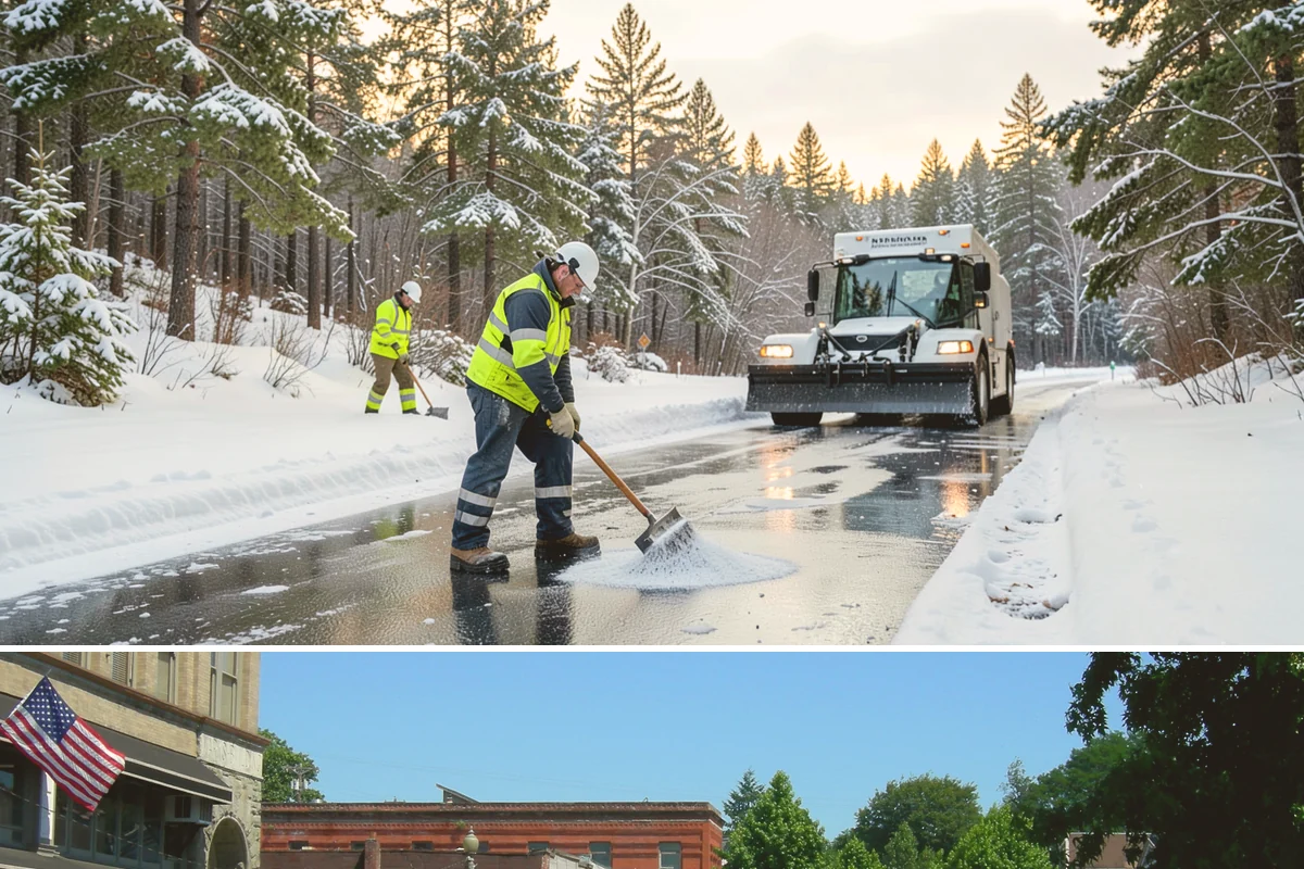Steep Driveway Snow Removal in Snohomish, Snohomish County, WA - Steep drives need clearing and traction treatment with every snowfall and especially during the refreeze that follows each thaw.