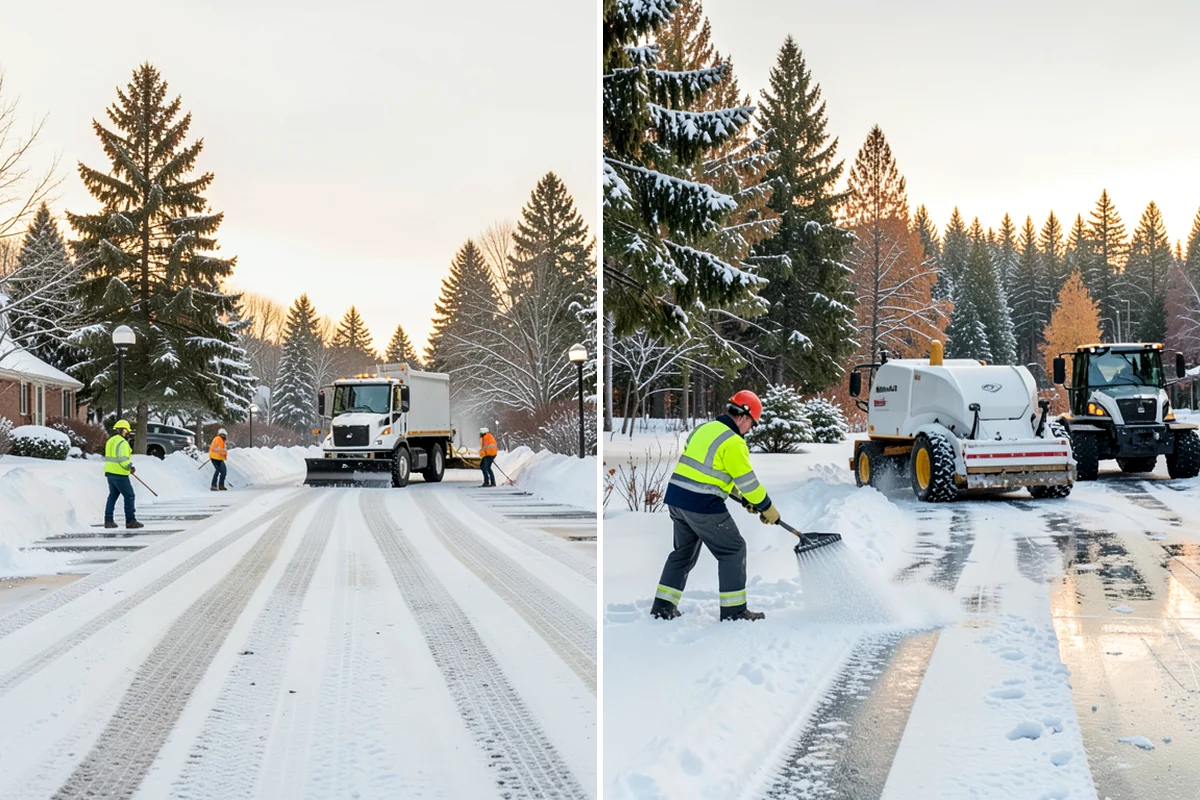 Steep Driveway Snow Removal in Snoqualmie, King County, WA - We assess the grade, surface, and runout at the base
