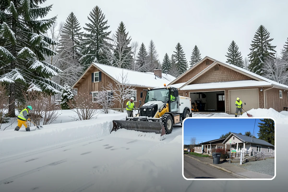 Steep Driveway Snow Removal in South Prairie, Pierce County, WA - Handles grade safely with the right equipment and approach