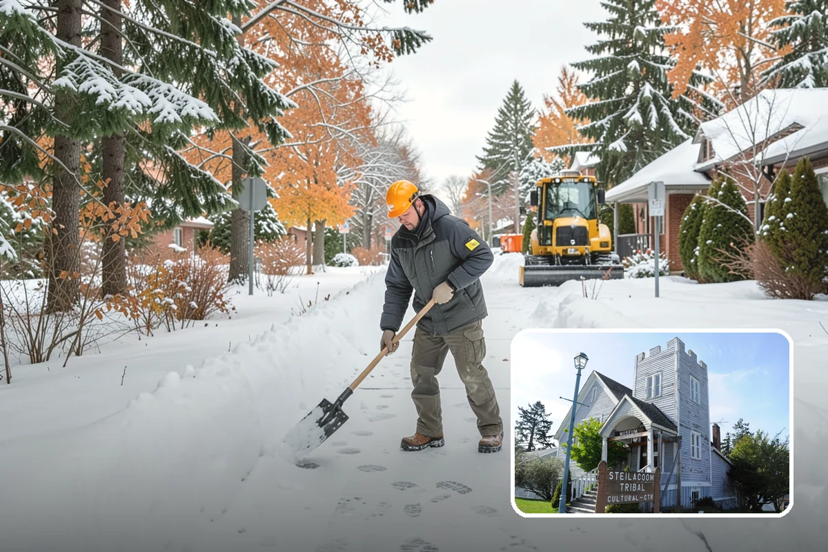 Steep Driveway Snow Removal in Steilacoom, Pierce County, WA - Handles grade safely with the right equipment and approach