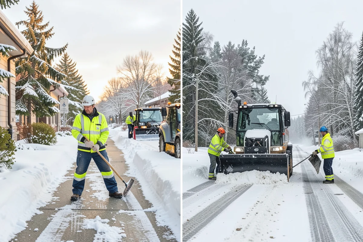Steep Driveway Snow Removal in Sumner, Pierce County, WA - We assess the grade, surface, and runout at the base