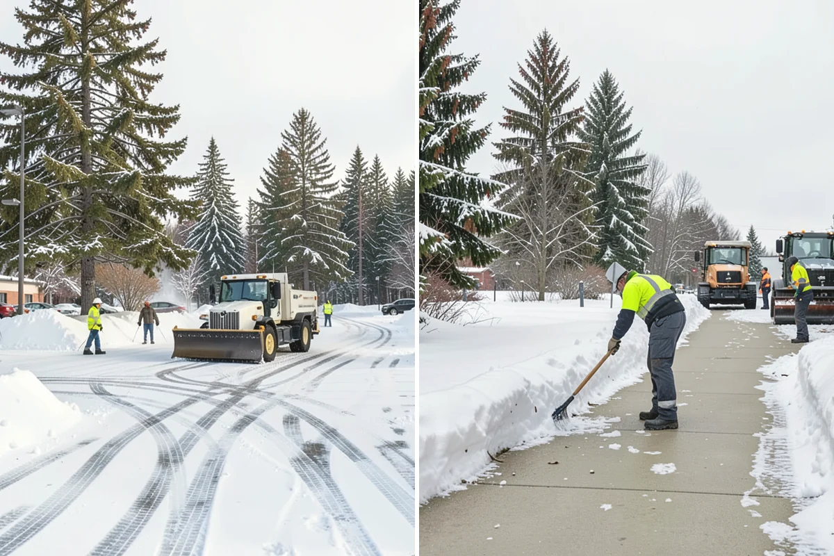Steep Driveway Snow Removal in Tacoma, Pierce County, WA - We assess the grade, surface, and runout at the base