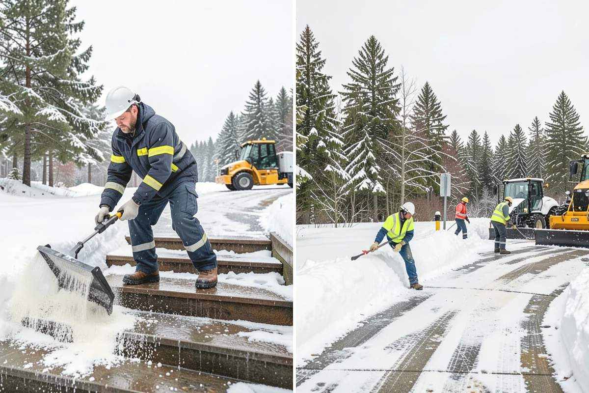 Steep Driveway Snow Removal in Yarrow Point, King County, WA - We assess the grade, surface, and runout at the base