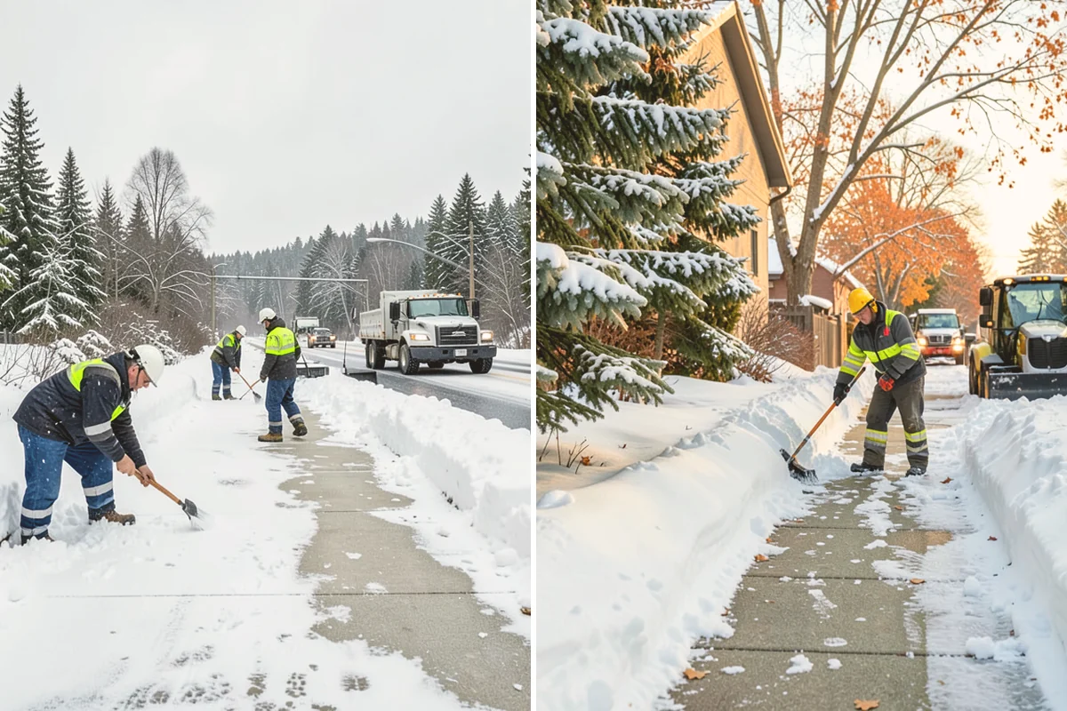 Steps Snow Removal in Algona, King County, WA - We count the treads and note the step material