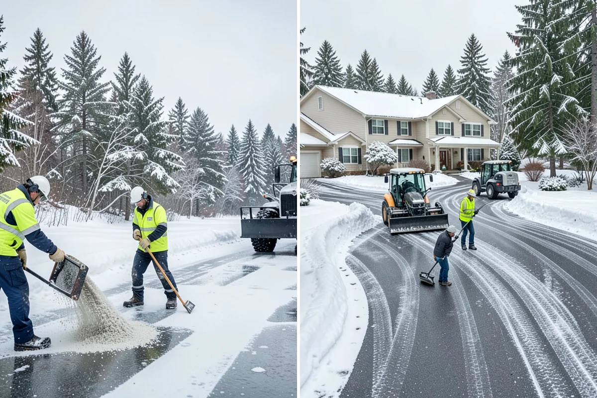 Steps Snow Removal in Arlington, Snohomish County, WA - We count the treads and note the step material