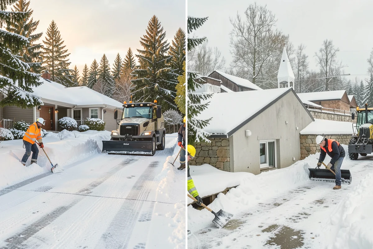 Steps Snow Removal in Bothell, King County, WA - We count the treads and note the step material
