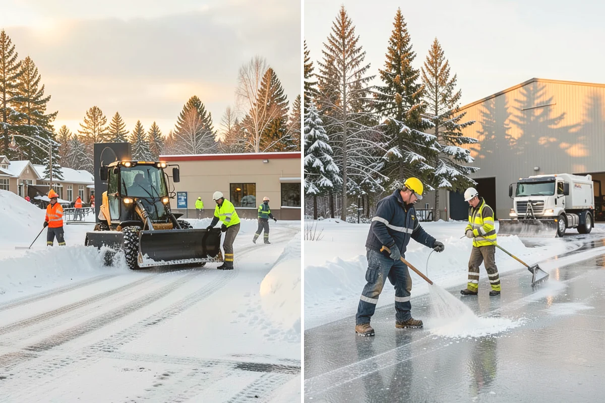 Steps Snow Removal in Brier, Snohomish County, WA - We count the treads and note the step material