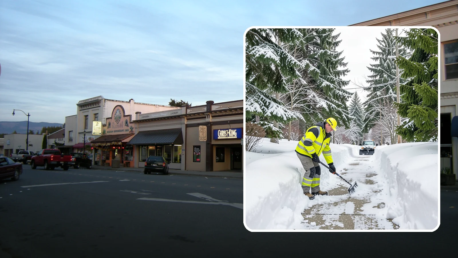 Steps Snow Removal in Burlington, Skagit County, WA - We clear exterior stairs so the highest-risk surfaces on your property stay safe with every step.