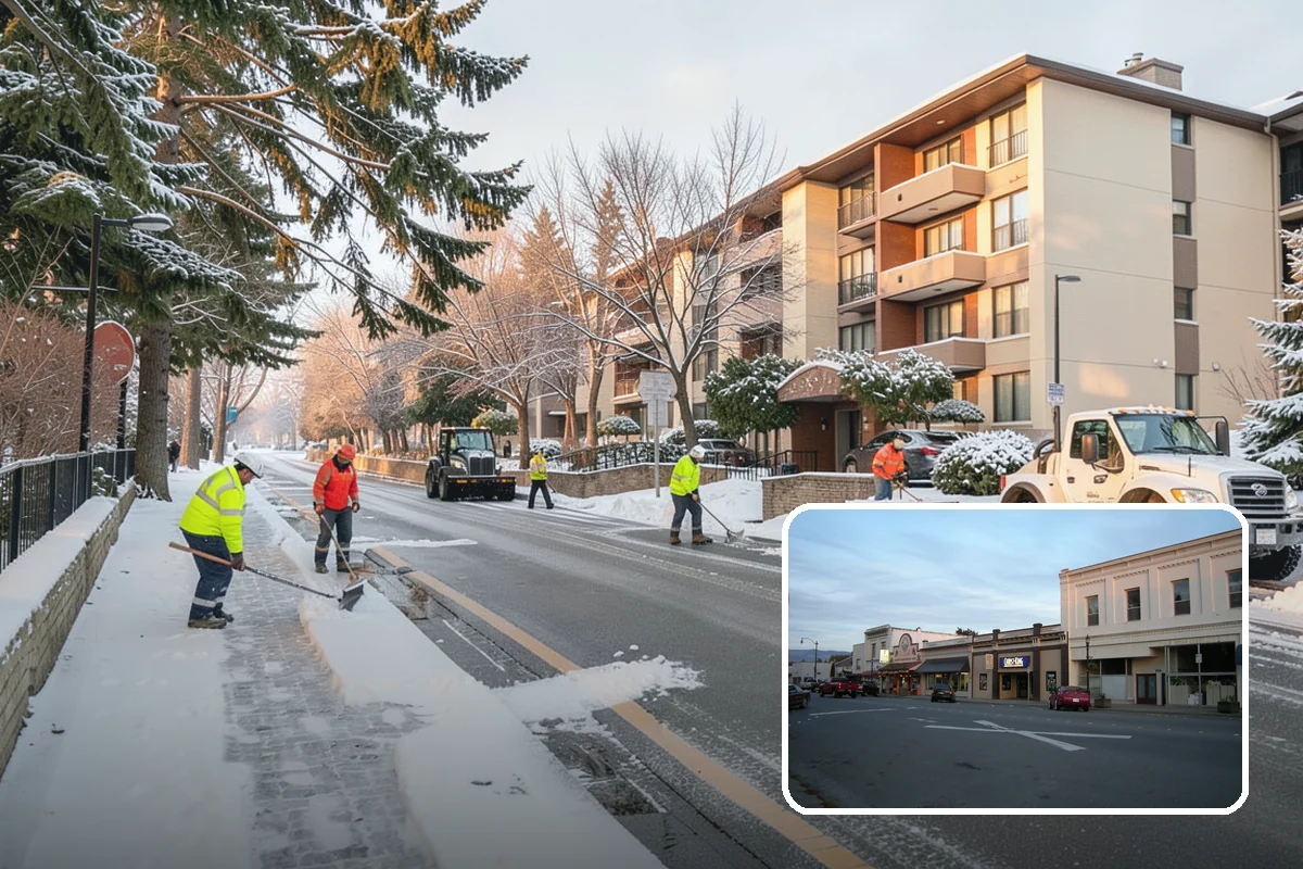 Steps Snow Removal in Burlington, Skagit County, WA - Targets the treads and nosings where slips begin