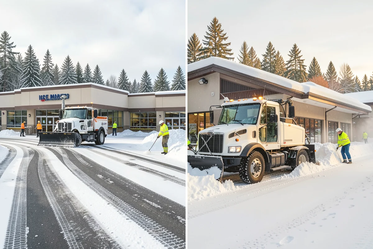 Steps Snow Removal in Burlington, Skagit County, WA - We count the treads and note the step material