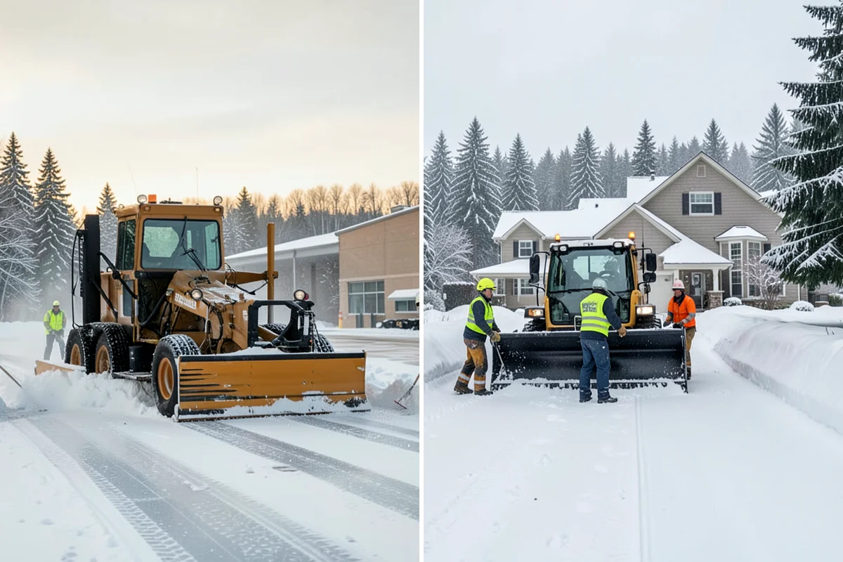 Steps Snow Removal in Clyde Hill, King County, WA - We count the treads and note the step material