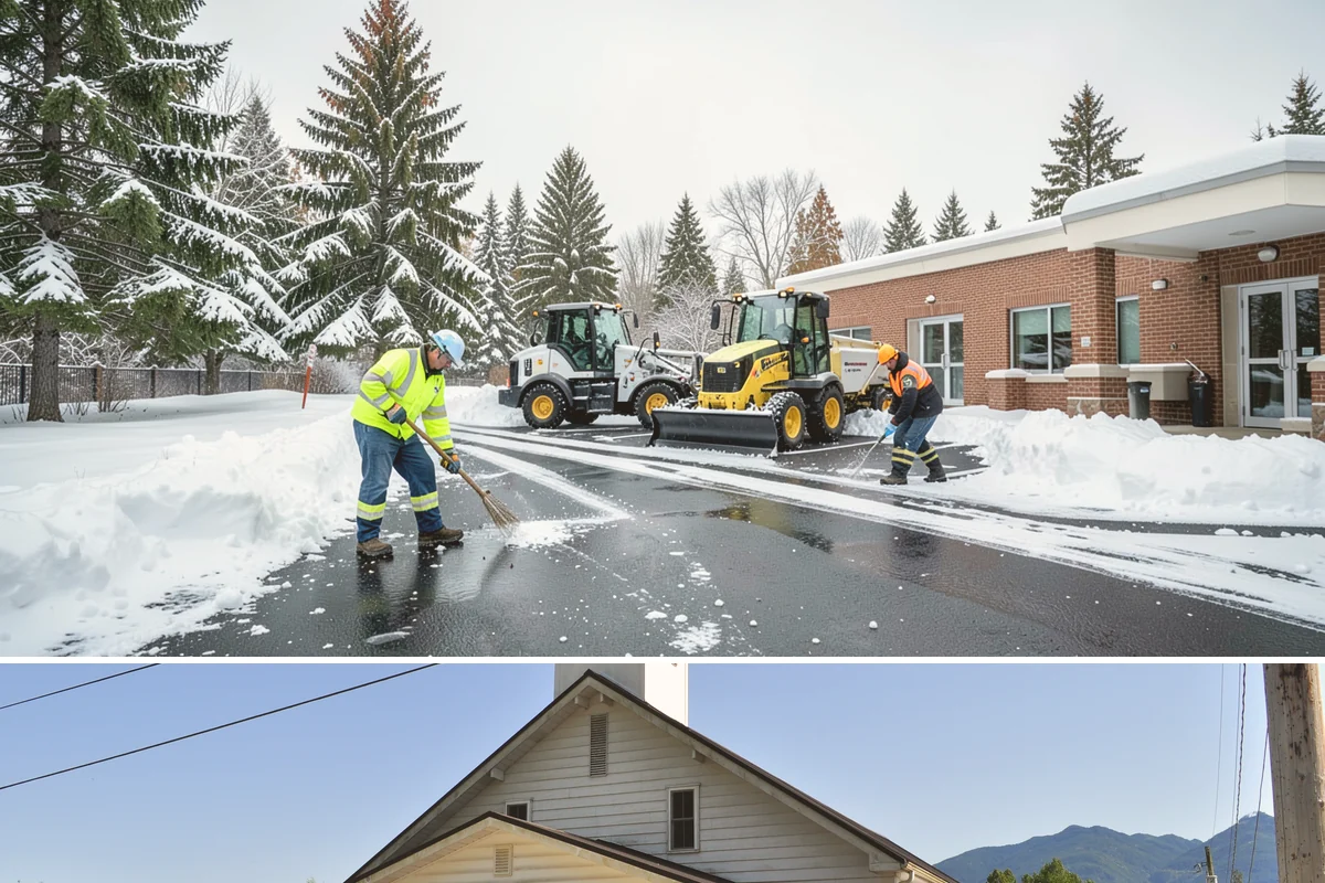 Steps Snow Removal in Concrete, Skagit County, WA - Get on our list by late November so your stairs are safe from the first hard freeze of the season.