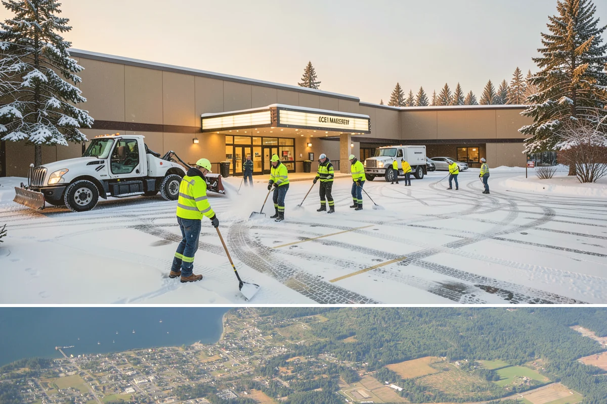 Steps Snow Removal in Coupeville, Island County, WA - Get on our list by late November so your stairs are safe from the first hard freeze of the season.
