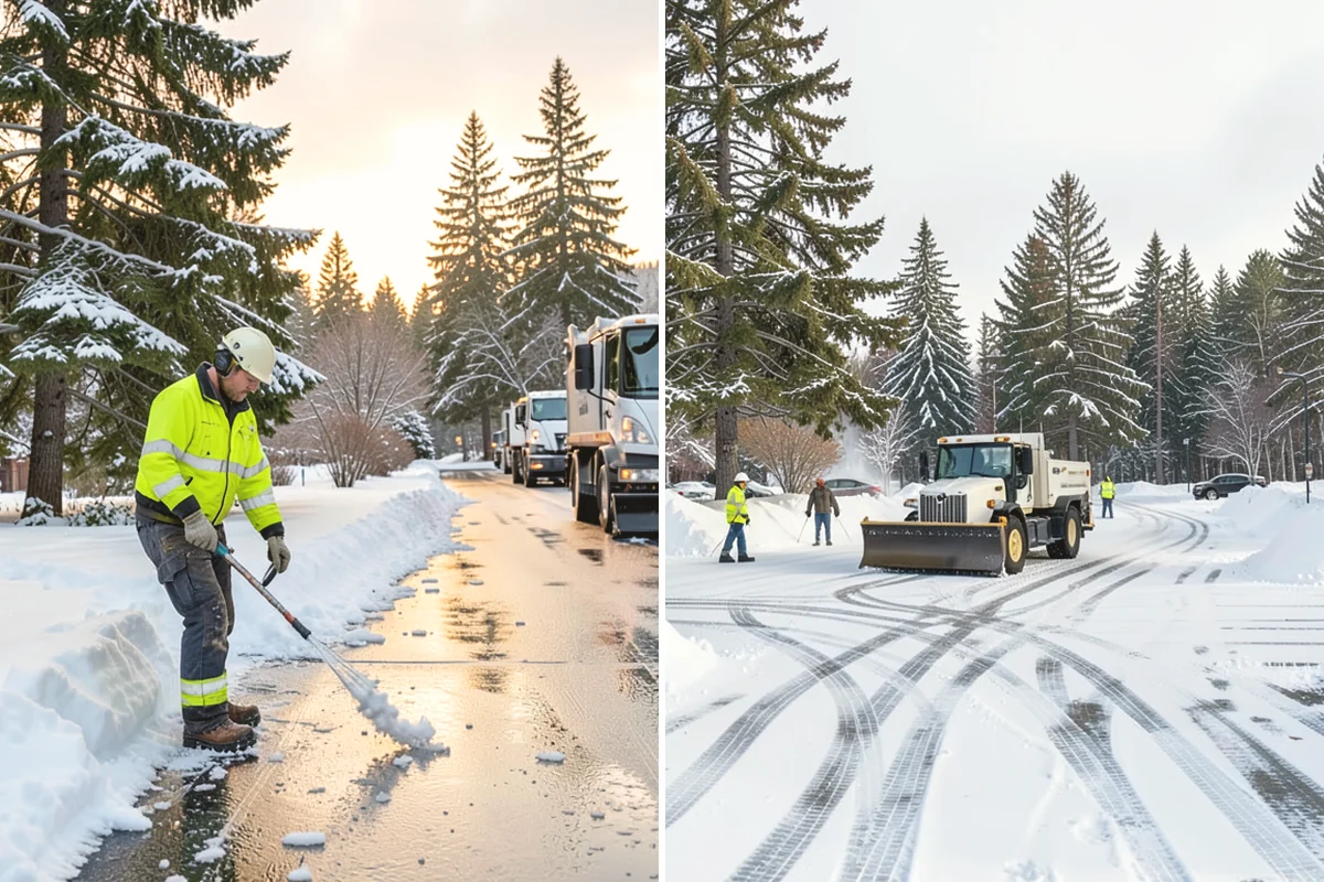 Steps Snow Removal in Covington, King County, WA - We count the treads and note the step material