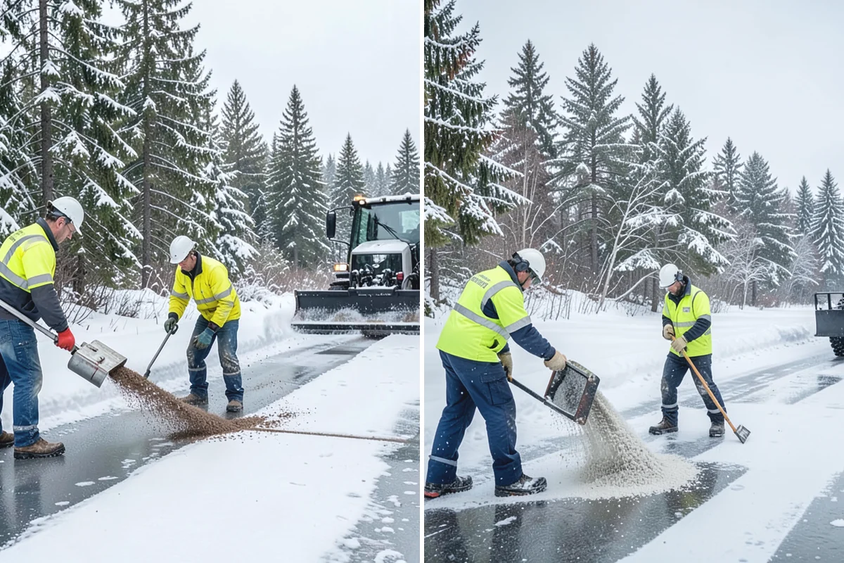 Steps Snow Removal in Des Moines, King County, WA - We count the treads and note the step material