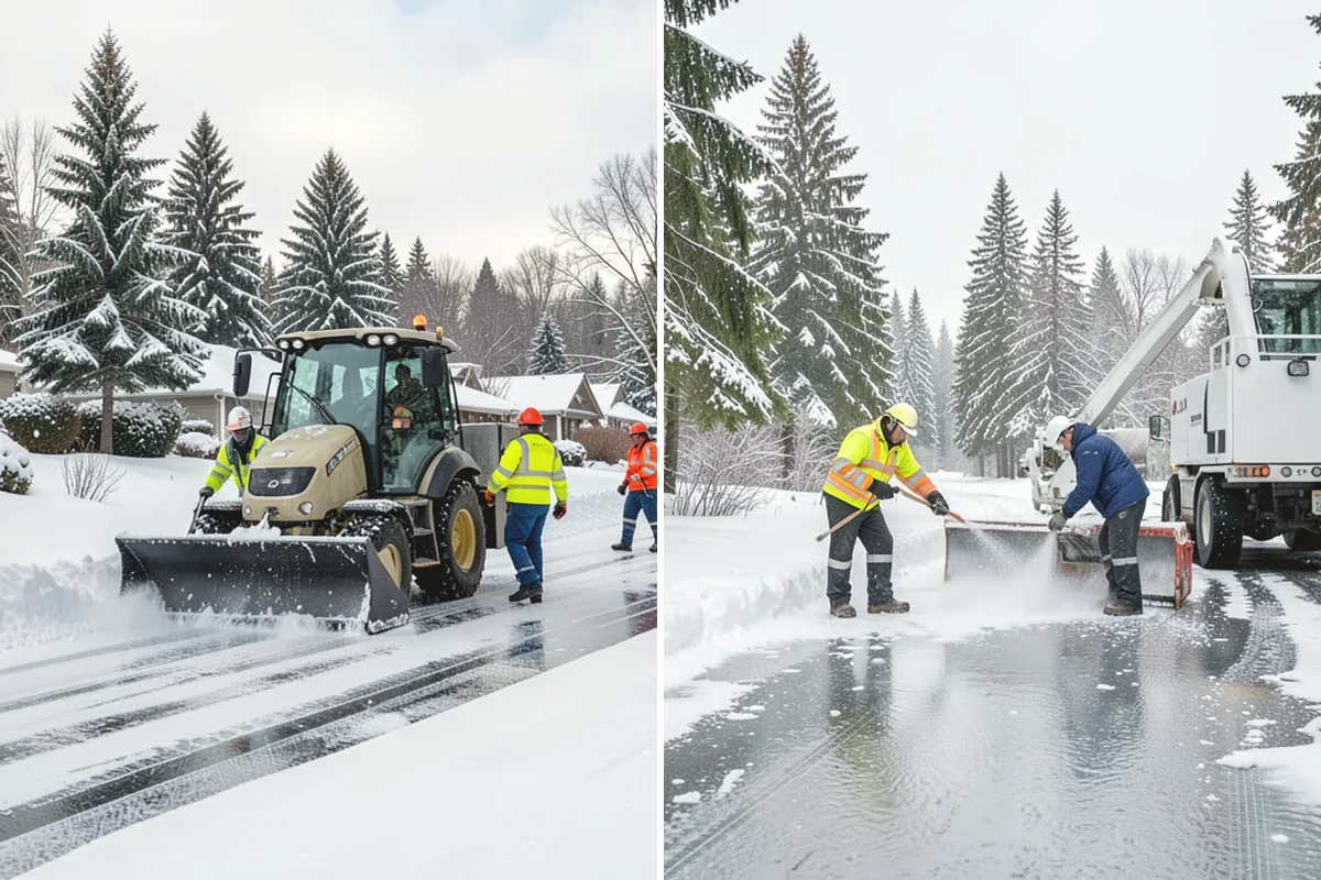 Steps Snow Removal in Duvall, King County, WA - We count the treads and note the step material