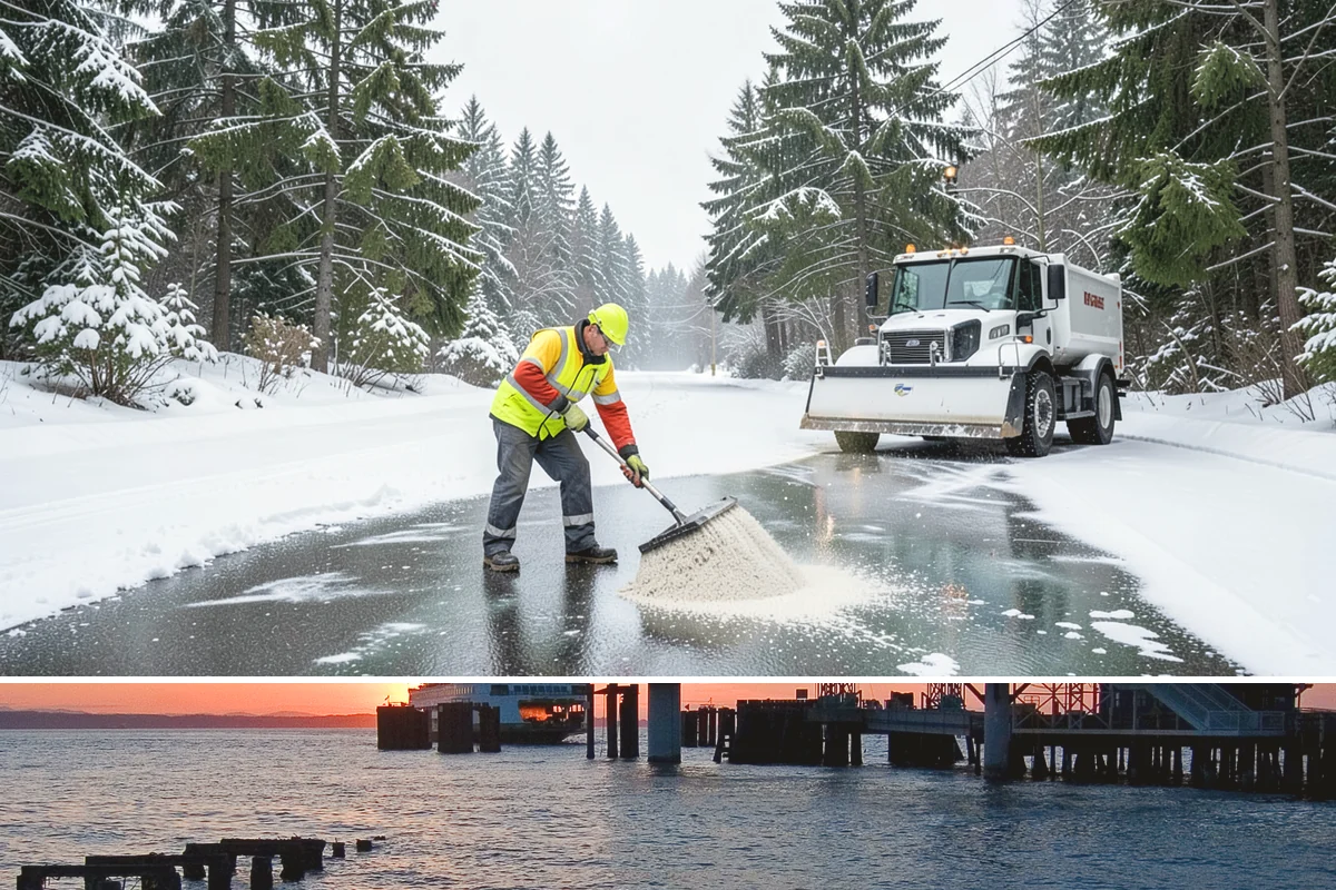 Steps Snow Removal in Edmonds, Snohomish County, WA - Get on our list by late November so your stairs are safe from the first hard freeze of the season.