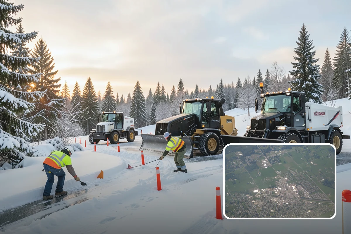 Steps Snow Removal in Enumclaw, King County, WA - Targets the treads and nosings where slips begin