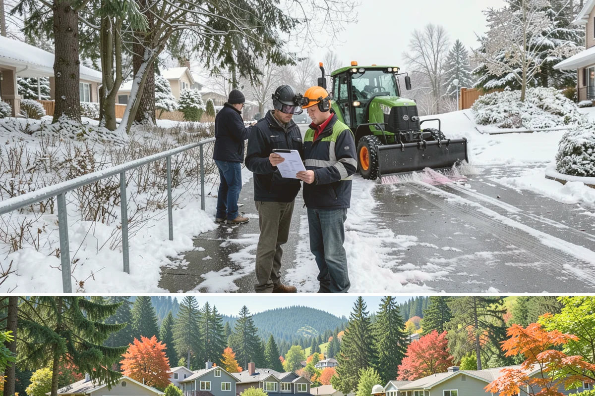 Steps Snow Removal in Fircrest, Pierce County, WA - Get on our list by late November so your stairs are safe from the first hard freeze of the season.
