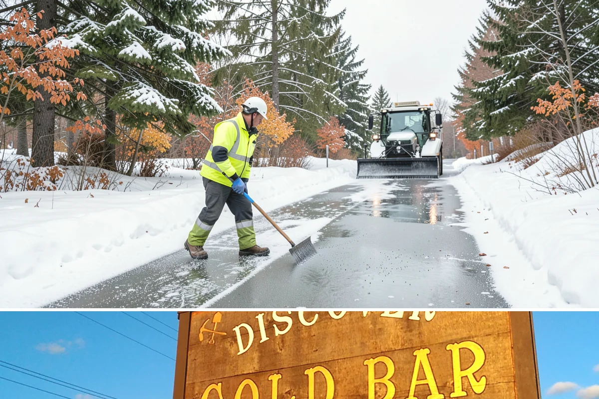 Steps Snow Removal in Gold Bar, Snohomish County, WA - Get on our list by late November so your stairs are safe from the first hard freeze of the season.
