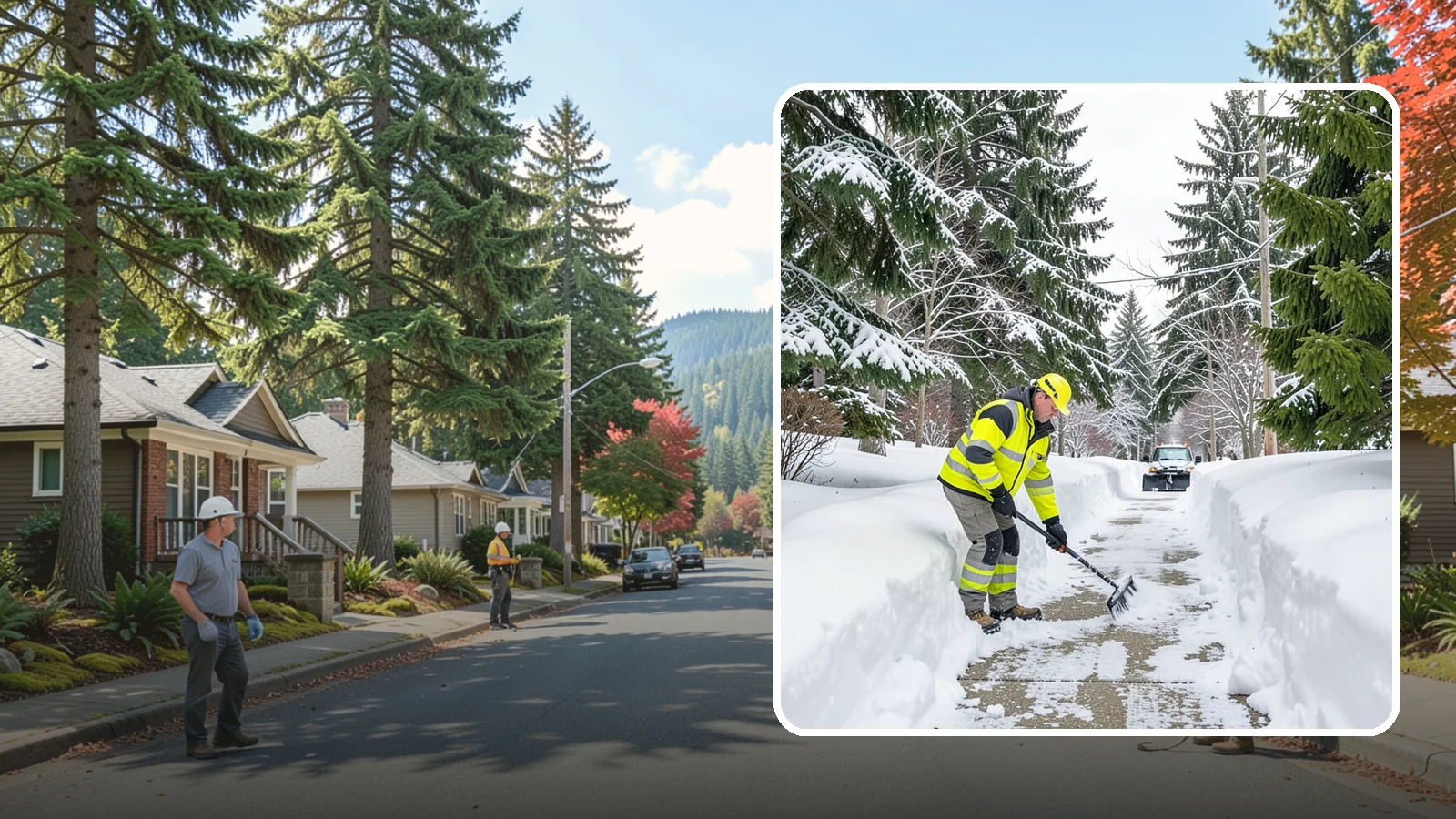 Steps Snow Removal in Hunts Point, King County, WA - We clear exterior stairs so the highest-risk surfaces on your property stay safe with every step.
