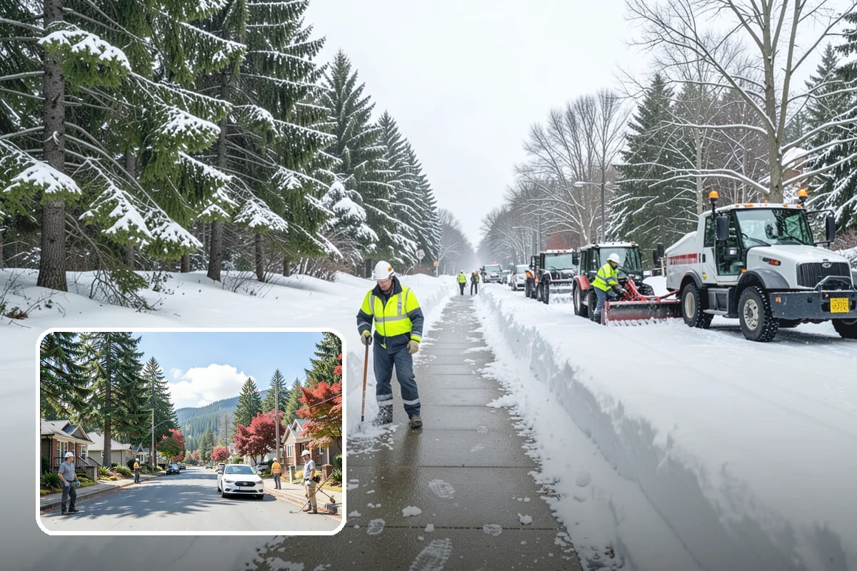 Steps Snow Removal in Hunts Point, King County, WA - Targets the treads and nosings where slips begin