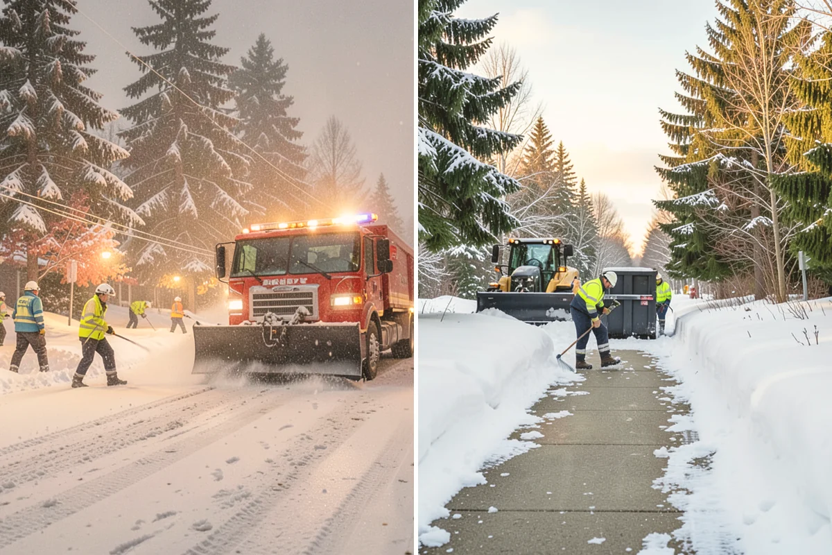 Steps Snow Removal in Index, Snohomish County, WA - We count the treads and note the step material