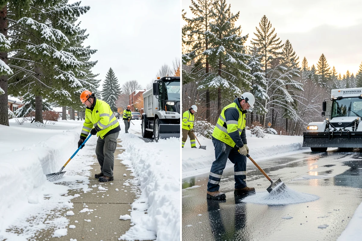 Steps Snow Removal in Kenmore, King County, WA - We count the treads and note the step material