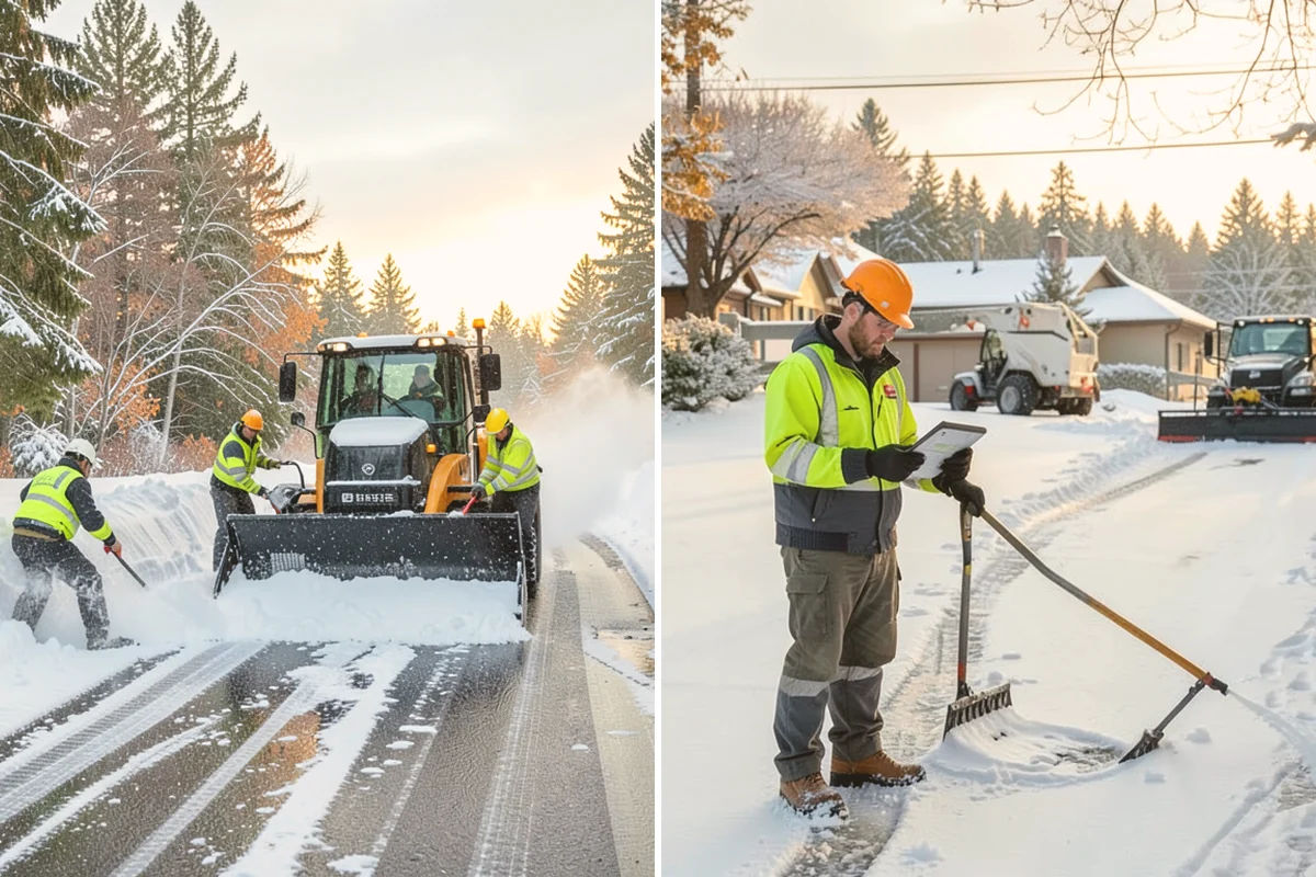 Steps Snow Removal in Kent, King County, WA - We count the treads and note the step material