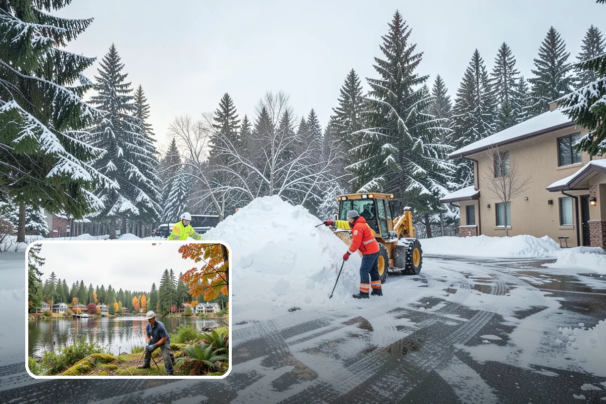 Steps Snow Removal in La Conner, Skagit County, WA - Targets the treads and nosings where slips begin