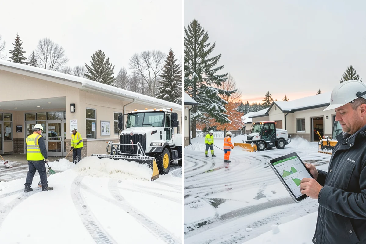 Steps Snow Removal in La Conner, Skagit County, WA - We count the treads and note the step material
