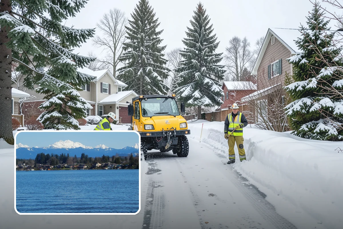 Steps Snow Removal in Lake Stevens, Snohomish County, WA - Targets the treads and nosings where slips begin