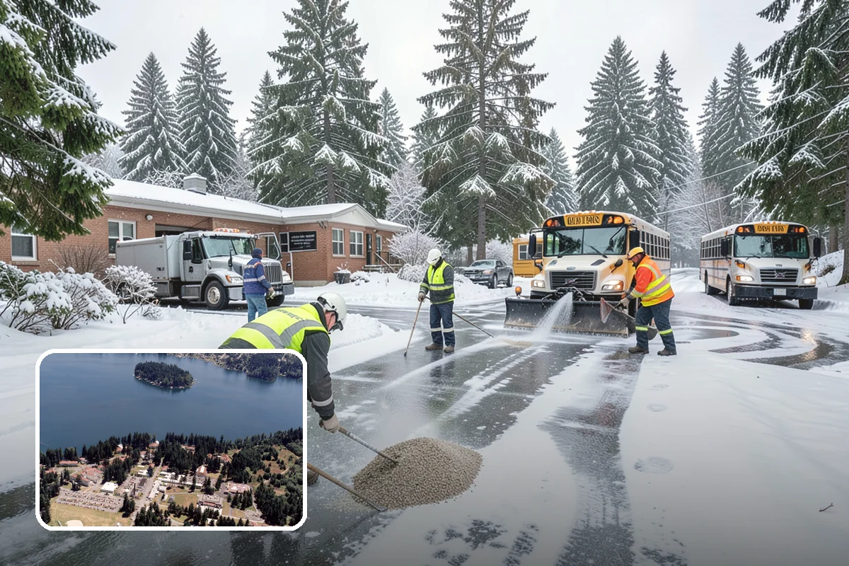 Steps Snow Removal in Lakewood, Pierce County, WA - Targets the treads and nosings where slips begin