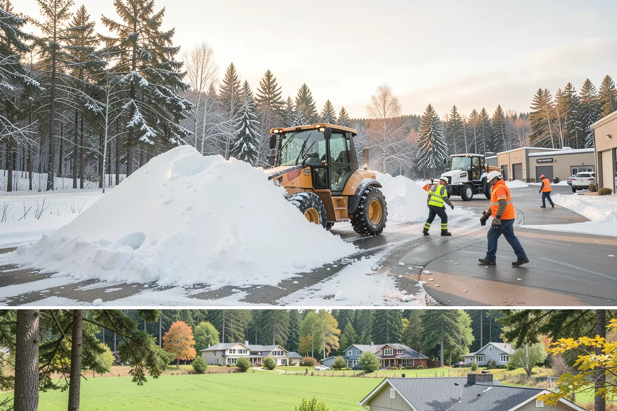 Steps Snow Removal in Lyman, Skagit County, WA - Get on our list by late November so your stairs are safe from the first hard freeze of the season.