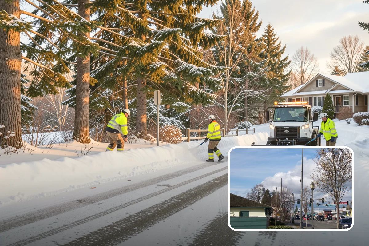 Steps Snow Removal in Marysville, Snohomish County, WA - Targets the treads and nosings where slips begin