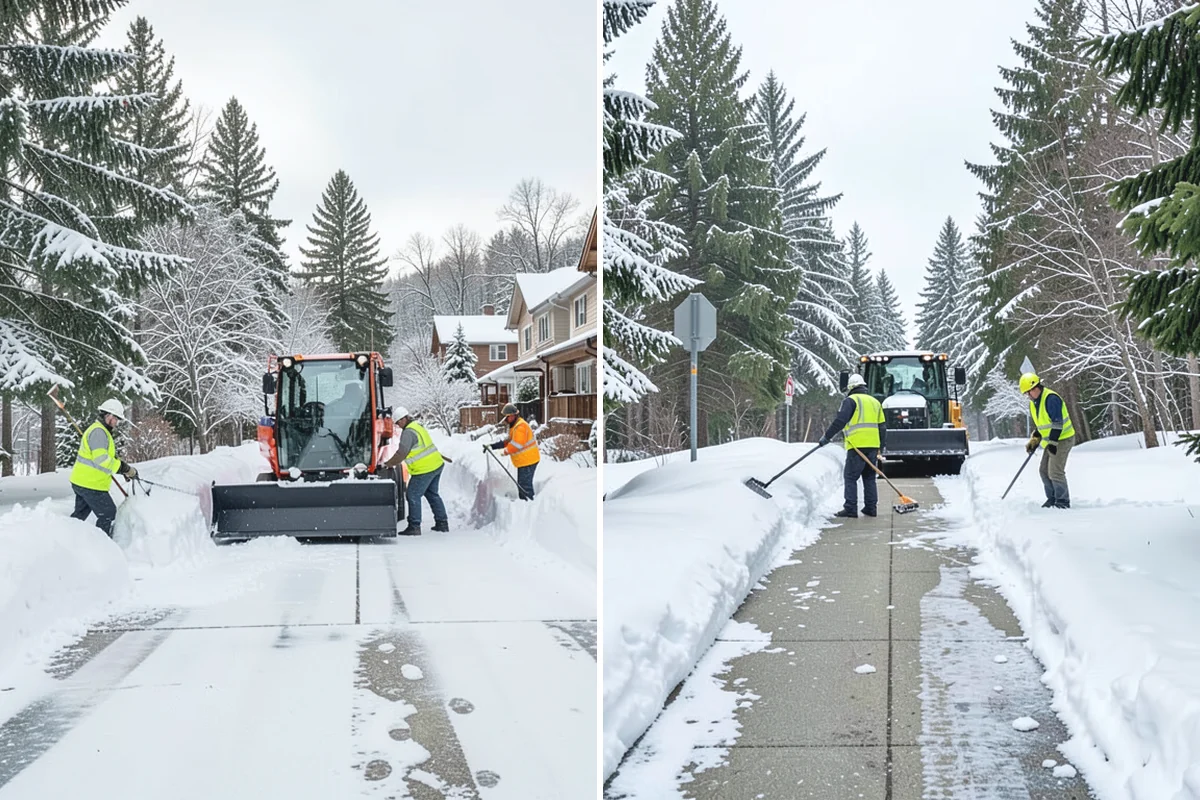 Steps Snow Removal in Medina, King County, WA - We count the treads and note the step material