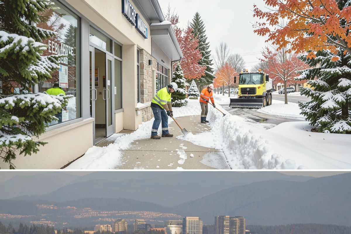 Steps Snow Removal in Medina, King County, WA - Get on our list by late November so your stairs are safe from the first hard freeze of the season.